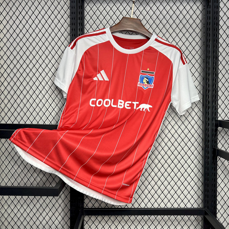 CAMISA DO COLO COLO 24/25 VERMELHO E BRANCO