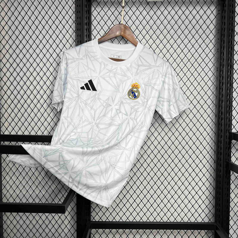 CAMISA DO REAL MADRID 24/25 BRANCO EDIÇÃO ESPECIAL