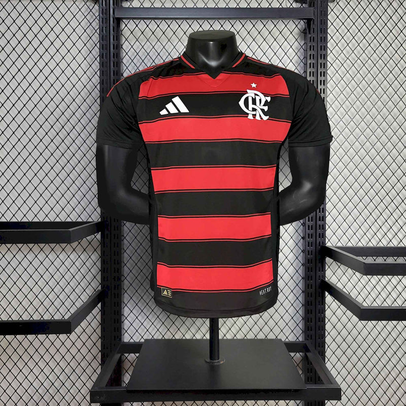 CAMISA VERSÃO PLAYER FLAMENGO 25/26 VERMELHO E PRETO