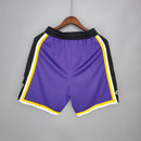 Shorts Los Angeles Lakers Purple Black Side NBA