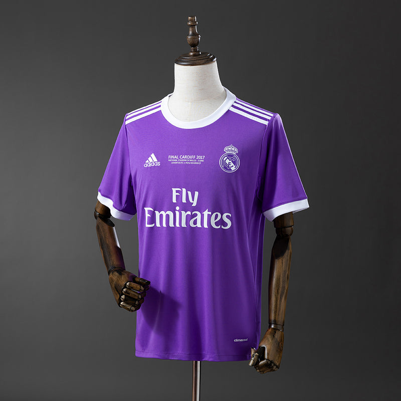 CAMISA RETRÔ REAL MADRID ROXA 2016