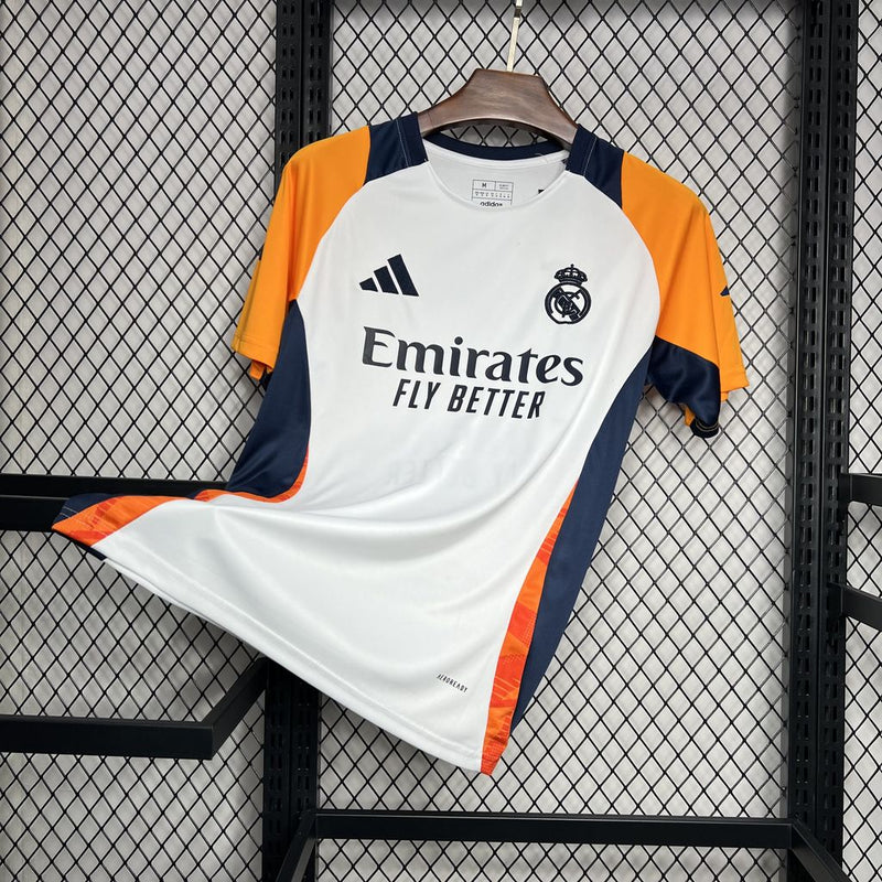 CAMISA DO REAL MADRID 24/25 BRANCO TREINO