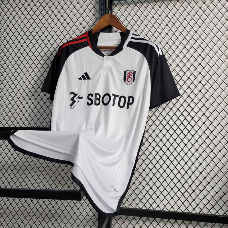 CAMISA DO FULHAM 24/25 BRANCO E PRETO