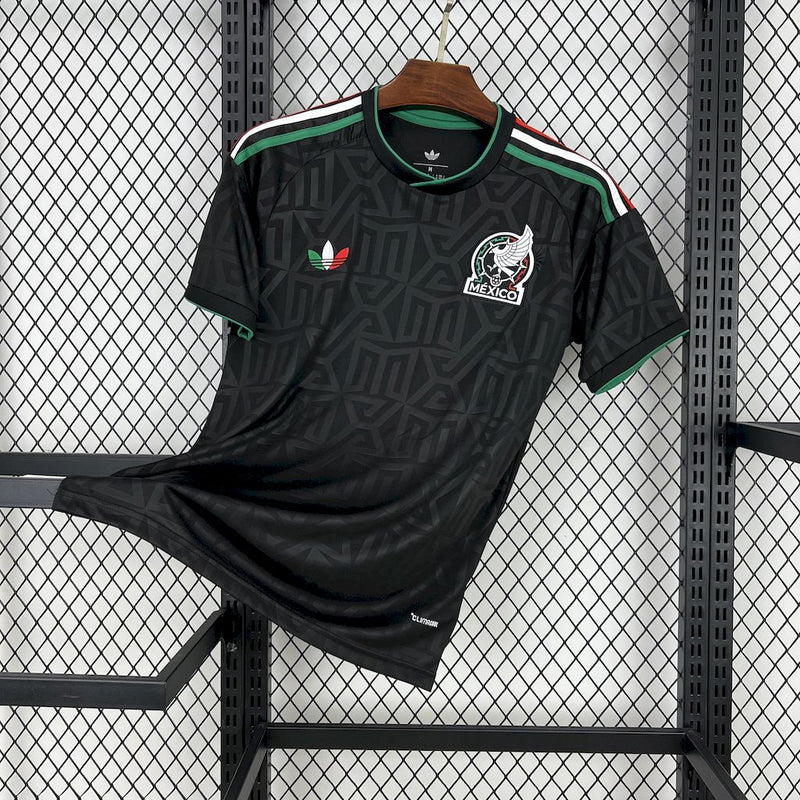 CAMISA DA SELEÇÃO DO MÉXICO 24/25 PRETO