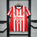 CAMISA DO CHIVAS 24/25 VERMELHO E BRANCO