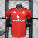 CAMISA VERSÃO PLAYER DO MANCHESTER UNITED 25/26 VERMELHO