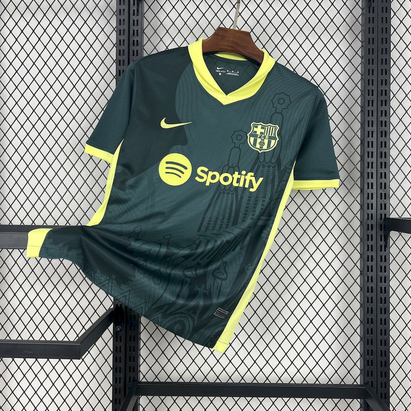 CAMISA DO BARCELONA 24/25 VERDE EDIÇÃO ESPECIAL