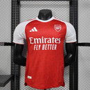CAMISA VERSÃO PLAYER DO ARSENAL 25/26 VERMELHO E BRANCO