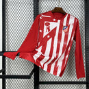 CAMISA MANGA LONGA DO ATLETICO DE MADRID 25/26 VERMELHO E BRANCO