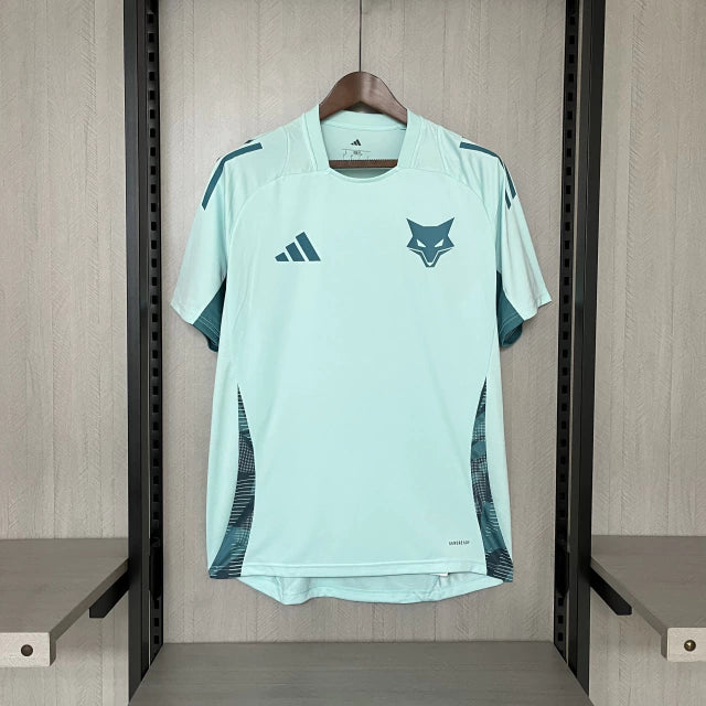 Camisa Cruzeiro Treino 2025/26 Masculina Azul Turquesa Claro