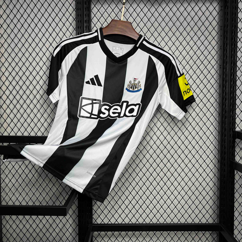 CAMISA DO NEWCASTLE 24/25 BRANCO E PRETO