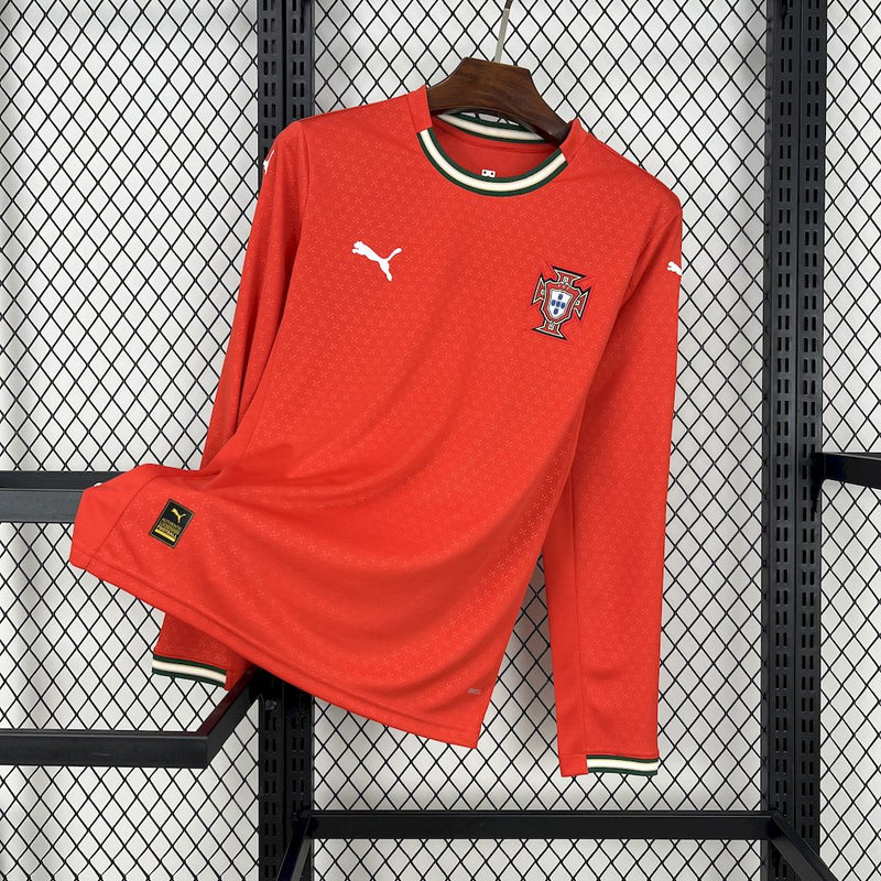 CAMISA MANGA LONGA DE PORTUGAL 25/26 VERMELHO