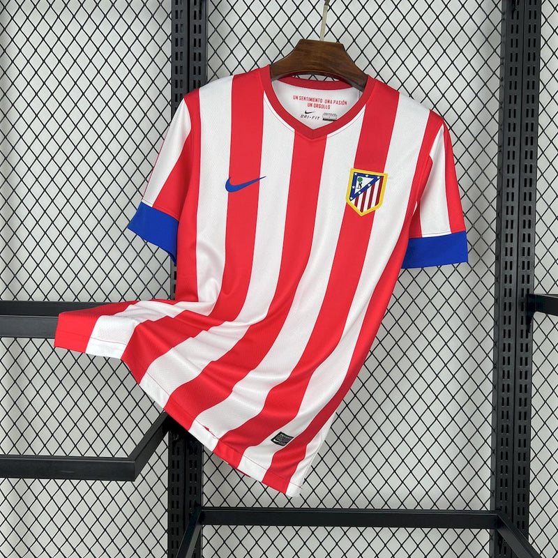 CAMISA RETRÔ DO ATLETICO DE MADRID 12/13 BRANCO E VERMELHO