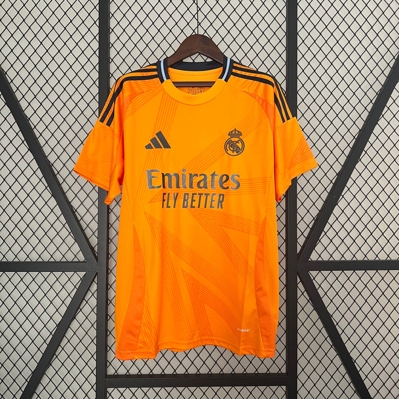 CAMISA  REAL MADRID AWAY 24/25 LARANJA